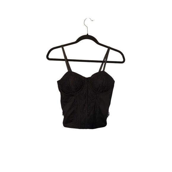 No boundaries, women’s lace corset, black, crop top size small - Picture 1 of 5